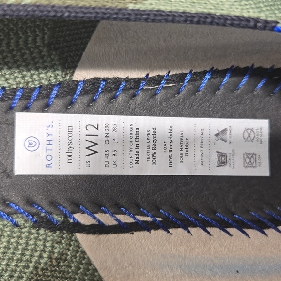 Rothy's The Loafer Classic Olive Green Camo Slip-On Flats Shoes-Size 12 - Picture 13 of 17